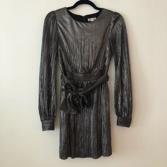 For Love & Lemons Marion Mini Dress in Gunmetal - Picture 3 of 7
